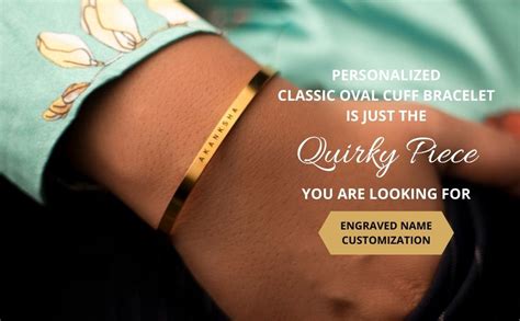 Buy ETCHCRAFTEMPORIUM Personalised Classic Oval Cuff Bracelet for Men ...