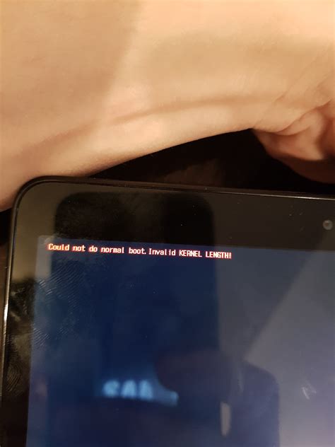 Galaxy tab A message erreur :" could not do normal boot. Invalid KERNEL ...