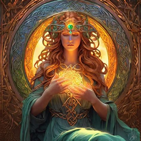 Brigid Goddess of the Celtic Hearth Goddess of healing as well as ...