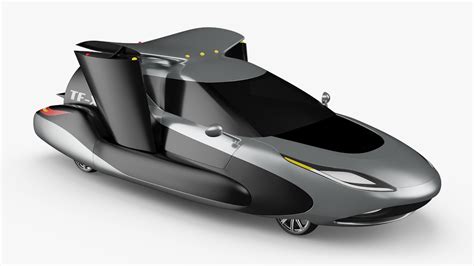3D model Concept Futuristic Flying Car Rigged for Cinema 4D | 3D Molier ...