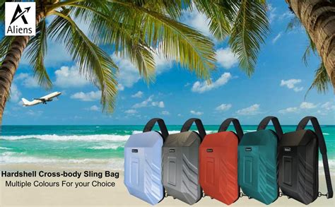 Aliens ABS Hard Shell Sling Bag | 180° Open Crossbody & One Side ...