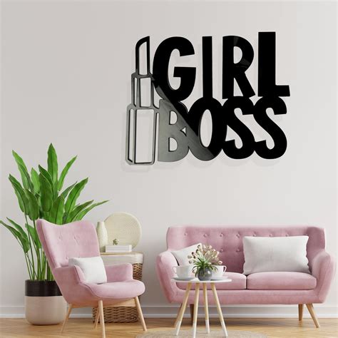 GIRL BOSS - Wooden Acrylic Wall Decor || Wall Hanging – TangyOak