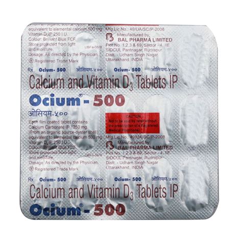 Buy OCIUM 500MG TABLET | 19 Minutes Delivery | Apollo Pharmacy