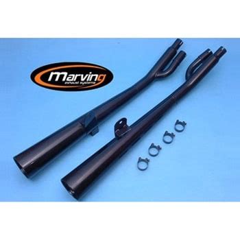 S/2045/NC デュアルマフラー Marvi ブラック Suzuki GSX 400 FWS 1個 Marving Exhaust ...
