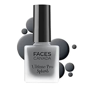 Buy FACESCANADA Ultime Pro Splash Matte Nail Enamel - Black Shadow M01 ...