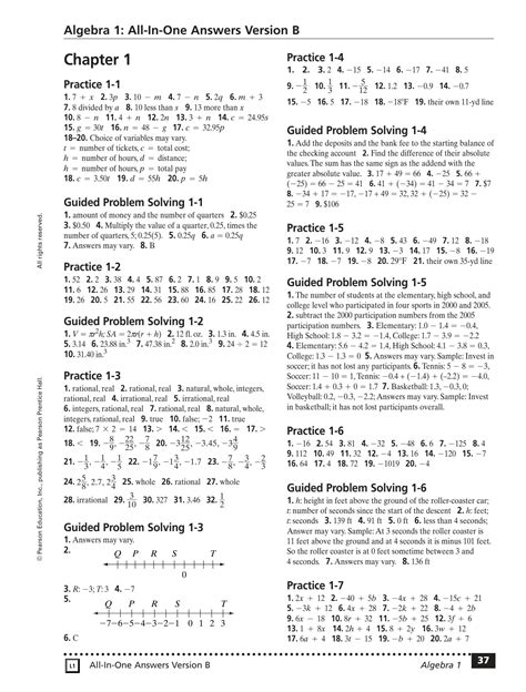 Algebra 1 - Mr. C. - Practice B - BulldogMath.com - Worksheets Library