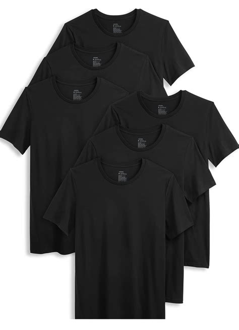 Jockey Men's Cotton Stretch Crew Neck Undershirt - 6 Pack - Walmart.com