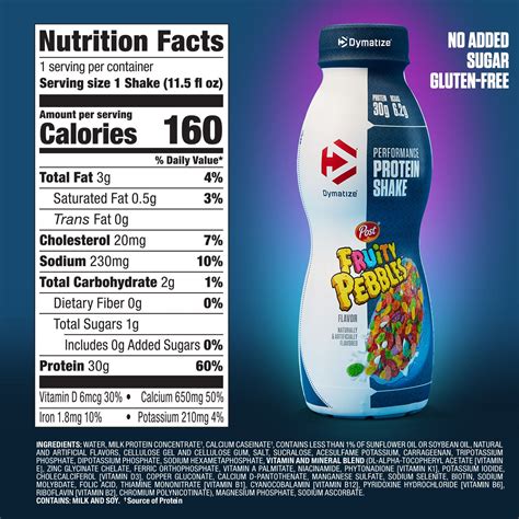 Dymatize® - Performance Protein Shake RTD - Fruity Pebbles (12 Bottles ...