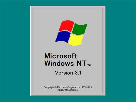 Image result for Windows NT 3.1 Software