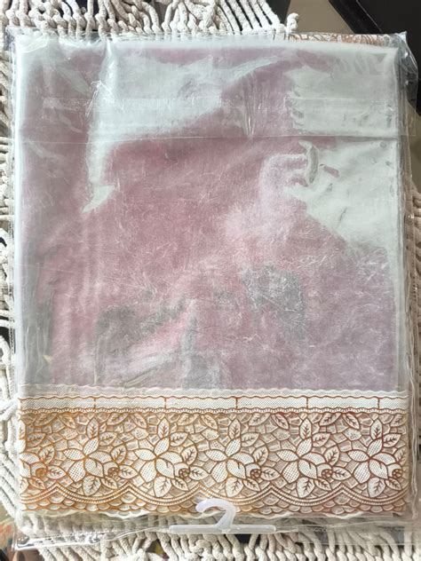 Buy Transparent PVC 6 Seater Dining Table Cover Golden border ...