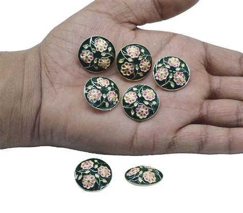 CRAFT LOVE Meena Phulkari Metal Button for Coat, Jacket, Blazer ...