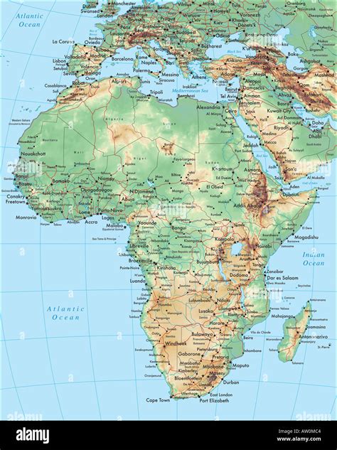 Map of Africa Stock Photo - Alamy