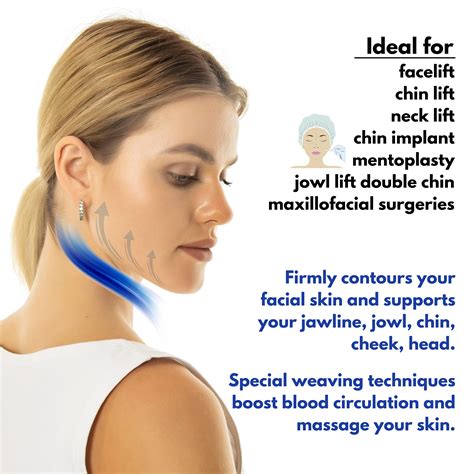 Post Surgery Neck and Chin Compression Garment Wrap Bandage, Face ...