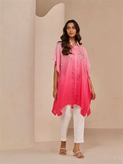 Buy OMBRE PINK EVIL TAROL SHIRT Online - Chique