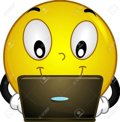 On the computer emoji | Funny emoticons, Smiley emoji, Funny emoji faces