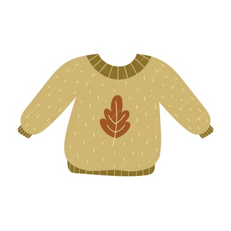 Premium Vector | Cute autumn sweater isolated element. Cozy jumper ...