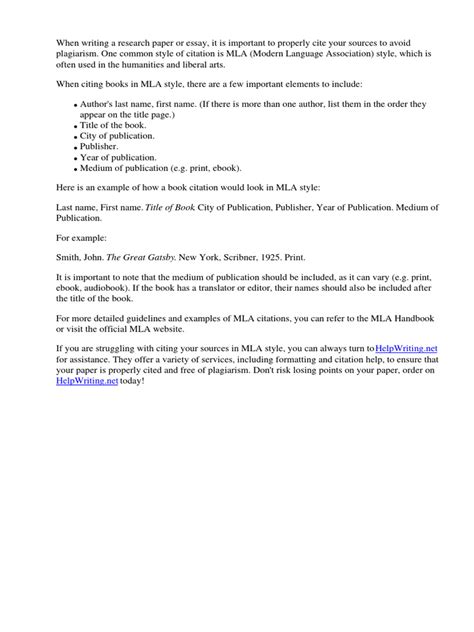 Mla Citing Books | PDF | Citation | Writing