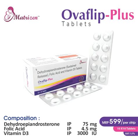 Dehydroepiandrosterone (Micronized) (75mg) + Folic Acid (4.5mg ...