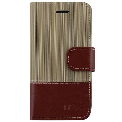 CP 2-In-1 Texture Bamboo and Leather 2-Tone Wallet Case for Apple ...