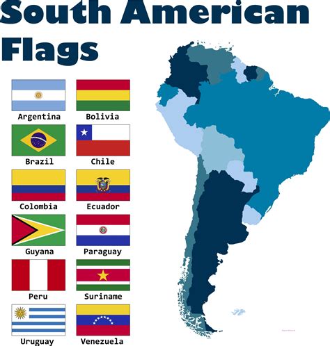 South American Flags; South American Country flag set from $20.00