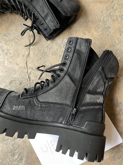 Balenciaga Distressed Strike Boots In Hand (Jiafou) + Review in ...