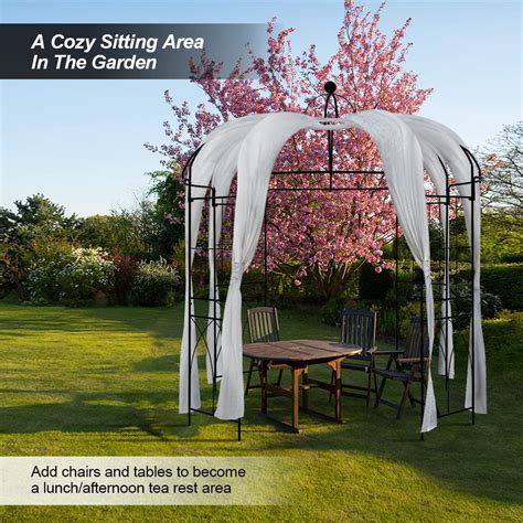 Buy Mellcom Birdcage Shape Metal Garden Arch Arbor Wedding Arches for ...