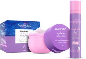 Aqualogica Illuminate+ Protect & Hydrate Kit - Illuminate+ Dewy ...