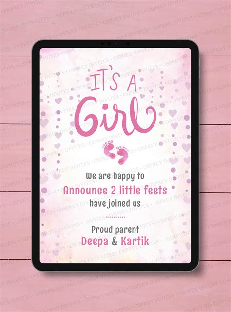 Tiny feet tip taps (PDF) – Osprey Invites