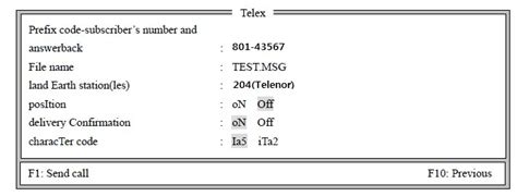 GMDSS(Global Maritime Distress and Safety System): Transmitting TELEX ...
