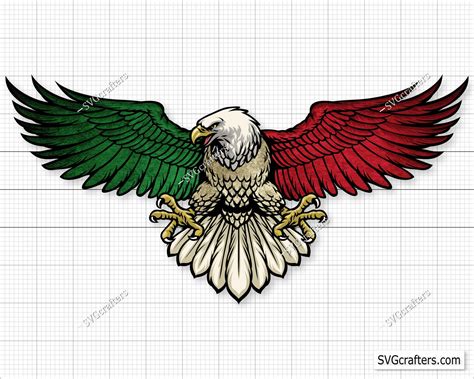 Mexican Eagle Flag PNG, Sublimation Mexican Flag Png, Mexican Png ...