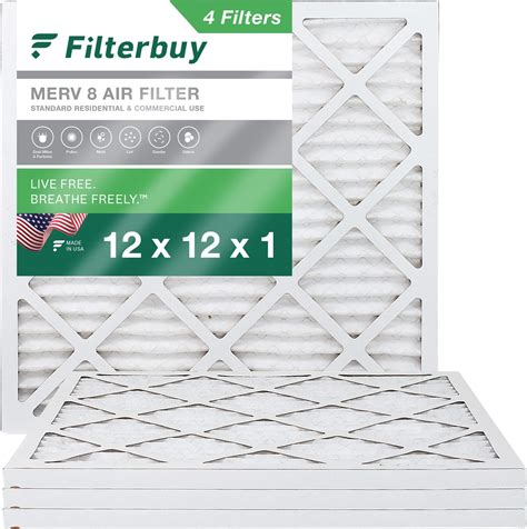 Aerostar 20x23x1 MERV 8 Pleated Air Filter, AC Furnace Air Filter, 6 ...