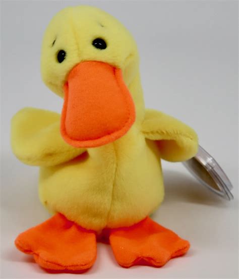 Buy Mint Rare 1993 QUACKERS Ty Beanie Baby PVC Pellets Tag Online in ...
