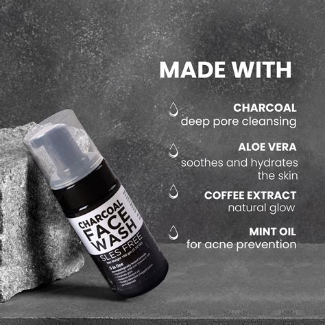 Charcoal Foaming Face Wash For Skin-100ml – BF PROFESSIONALS