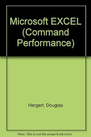 Buy Microsoft EXCEL (Command Performance S.) Book Online at Low Prices ...