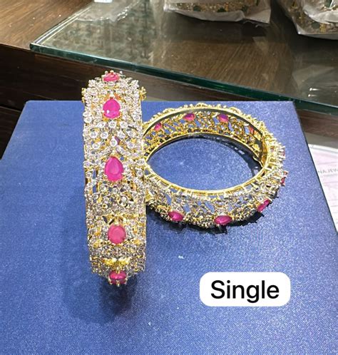 BRACELET/BANGLE Bangles 109 RUBY Openable – Shubam Pearls and Jewellery