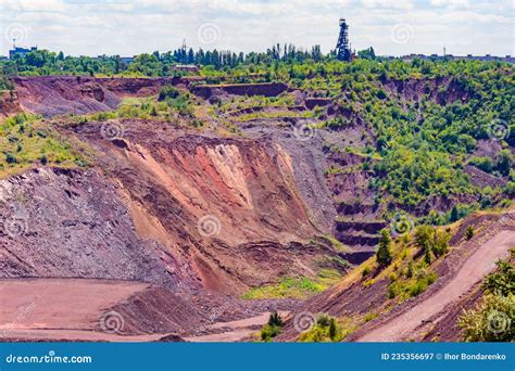 View on Iron Ore Quarry in City Kryvyi Rih, Ukraine Stock Image - Image ...