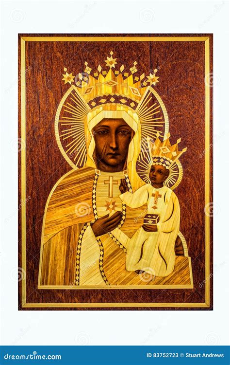 The Black Madonna. stock image. Image of lady, catholic - 83752723
