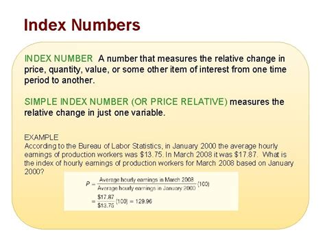 Image result for Index Numbers In