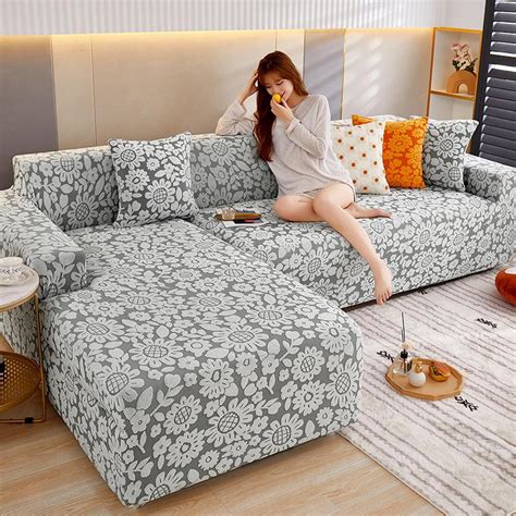 Elastic Sofa Cover 1 2 3 4 Seat L Shape Corner For Living Room Stretch ...