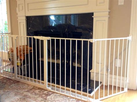 Secure your fireplace with a baby gate that keeps your child away from ...