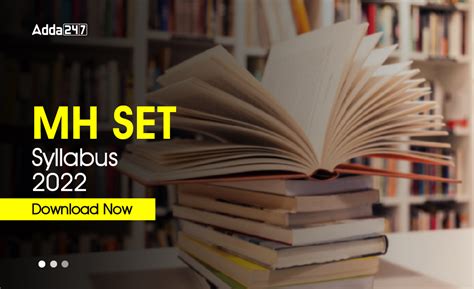 MH SET Syllabus 2022 - Download New Syllabus PDF