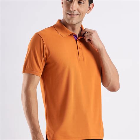 Ollie Dyer Dry Fit Polo Orange T-shirts