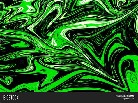 Green And Black Abstract Painting