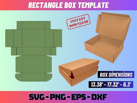 Image result for Custom Rectangle Box Template