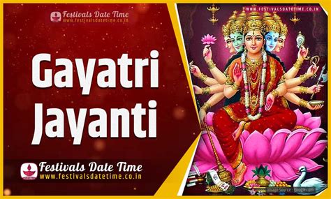 2021 Gayatri Jayanti Pooja Date and Time, 2021 Gayatri Jayanti Festival ...