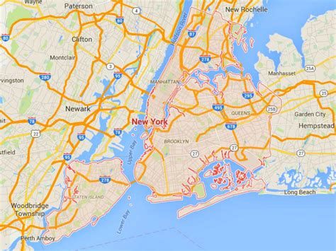 Maps of New York: NYC, Catskills, Niagara Falls, and More