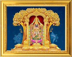 NDFRAME Lord Venkateswara swamy with Ganesha and Lakshmi Religious ...