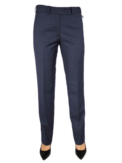Women's Classic Wool Blend Pant - Navy - Uniform Edit