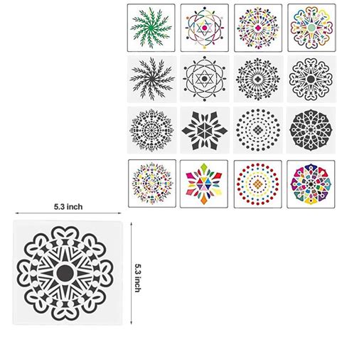 Buy Opaltool 35Pcs Mandala Dotting Tools Mandala Painting Stencil Kits ...