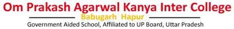 Home | Om Prakash Agarwal Kanya Inter College, Hapur